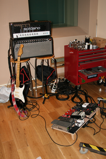 Dave's Studio Setup For Tracking Salt and Pepper