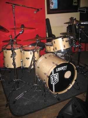 Ian Halford's Liberty drum kit